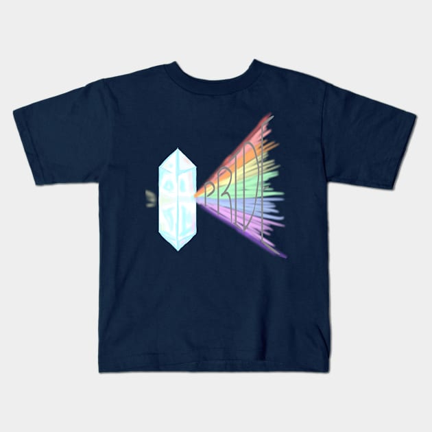 Pride Prism Kids T-Shirt by Eccentriac33